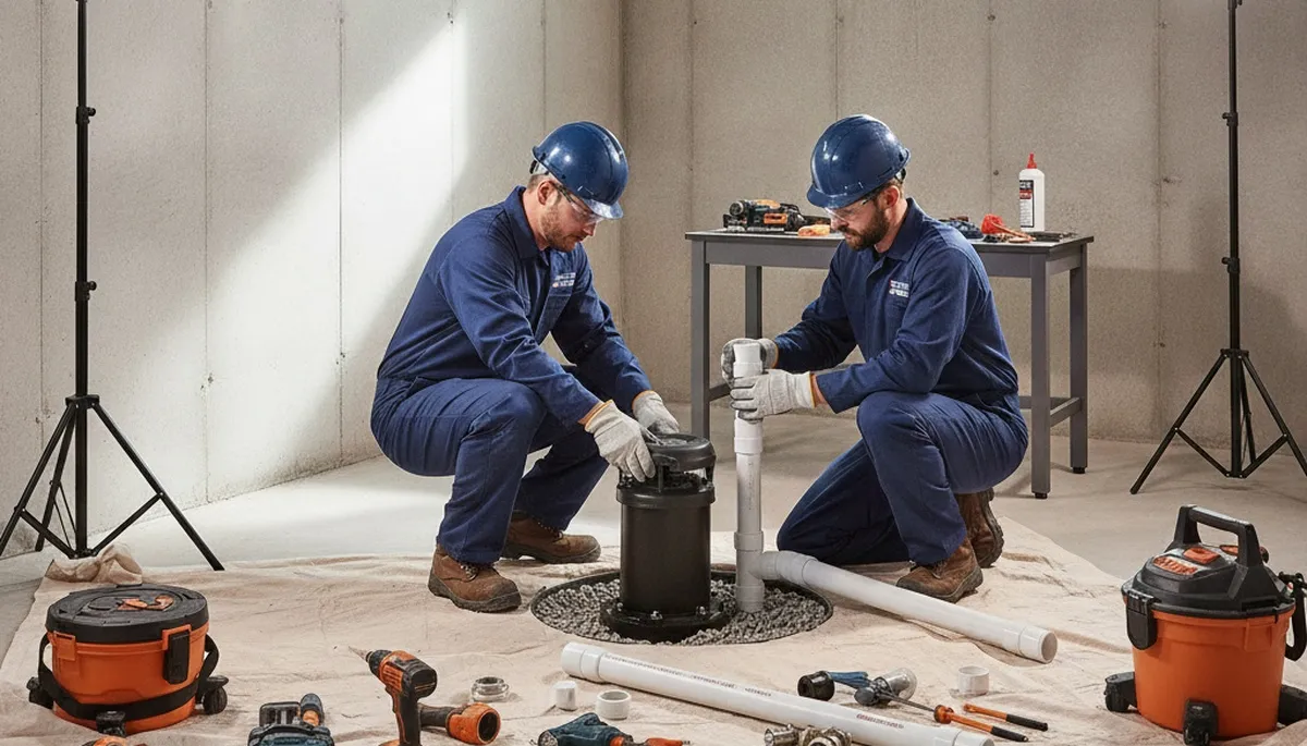 Sump pump installation for Omaha, NE homes by On Call Plumbers
