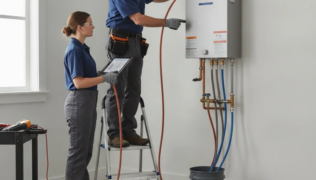 Tankless water heater installation for Omaha, NE homes by On Call Plumbers