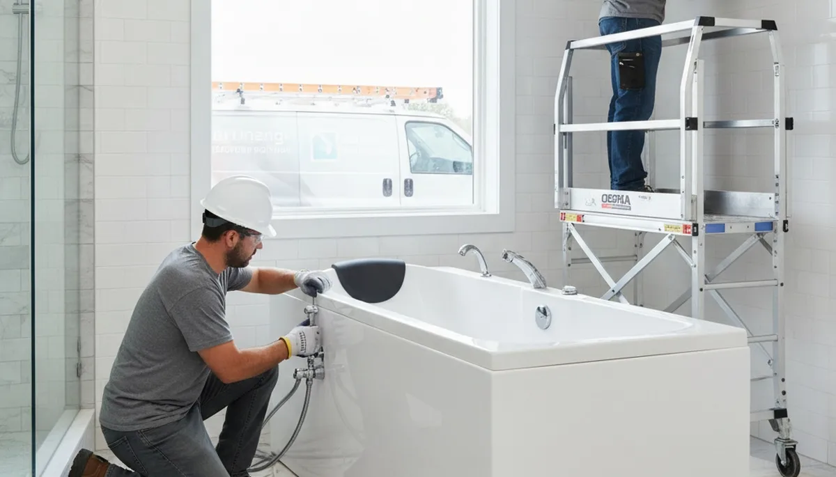 Walk-in tub installation for Omaha, NE homes by local plumbing repair specialists